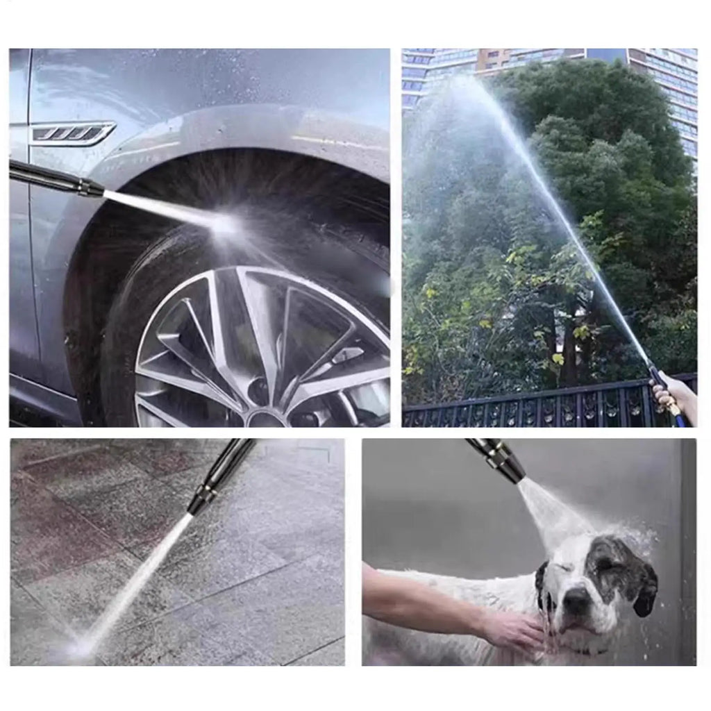 High Pressure Water Hose Nozzle 3-Mode Power Washer Nozzle Head Car Pressure Washing Sprayer for Garden Lawn Backyard Fence