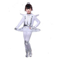 Kids Robot Space Future Style Costume Boys Girls Performance Outfit Alien Halloween Stage Show Party Cosplay Dress Up Clothes
