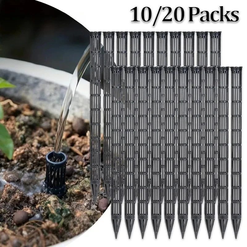 Plant Aeration Tubes for Pots (10/20Pcs) – Prevent Root Rot & Overwatering, Promote Healthy Roots, Wet-Dry Cycle Gardening Tools
