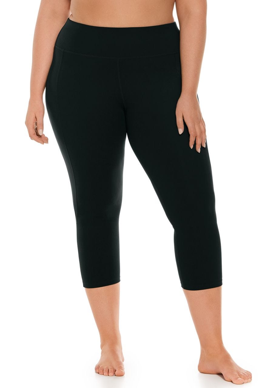 Asana | Women's High-Rise Yoga Capris | Black