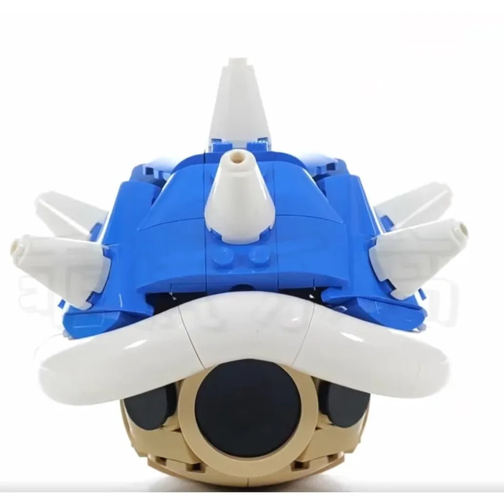 2025 new MOC Game Anime Figures   Spiny Shell Turtle Model Sets Creative  Kid Toys Christmas Gift
