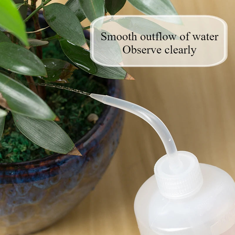 250/500/1000ml Curved Spout Bottle Sharp Spout Watering Bottle Tool With Scale Squeeze Bottle Succulent Watering Gardening Tools