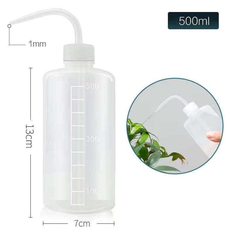 250/500/1000ml Curved Spout Bottle Sharp Spout Watering Bottle Tool With Scale Squeeze Bottle Succulent Watering Gardening Tools