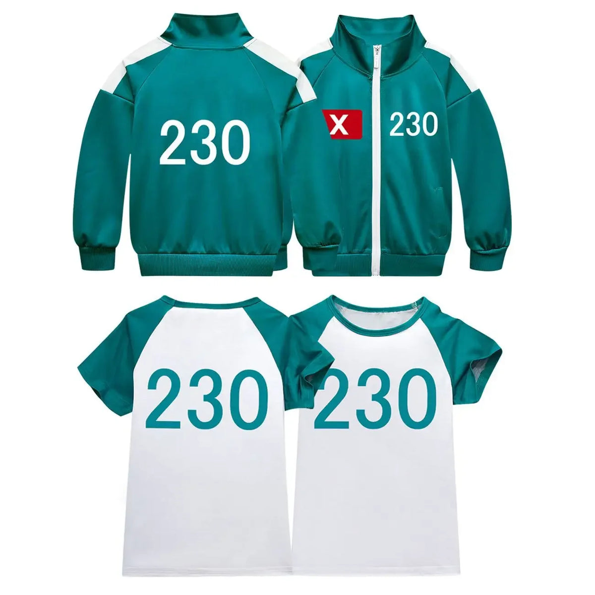 2025 New  Kids Customized Calamari Games 2 Clothes T-shirt 230 Children Tracksuit Boys Girls Tops Carnival Party Halloween C