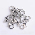 100pcs 9 12 14mm Zinc Alloy Lobster Clasps Multi Sizes for DIY Handmade Jewelry Necklace Bracelet Making Accessories