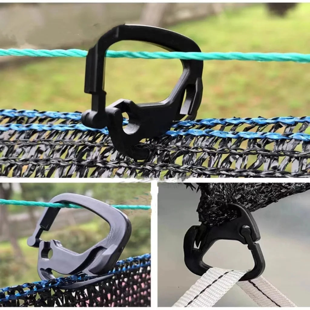 20PCS Shade Cloth Clips - Heavy Duty Hooks for Shade Net, Garden, Greenhouse & Outdoor Use - Adjustable & Portable