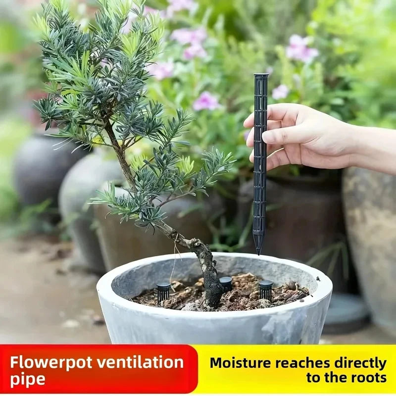 Plant Aeration Tubes for Pots (10/20Pcs) – Prevent Root Rot & Overwatering, Promote Healthy Roots, Wet-Dry Cycle Gardening Tools
