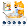 Cute Shiba Inu Food Cooling Fan, Rechargeable Portable Cup Fan For Hot Coffee & Soup, 3 Speeds Mini Cooler For Kids