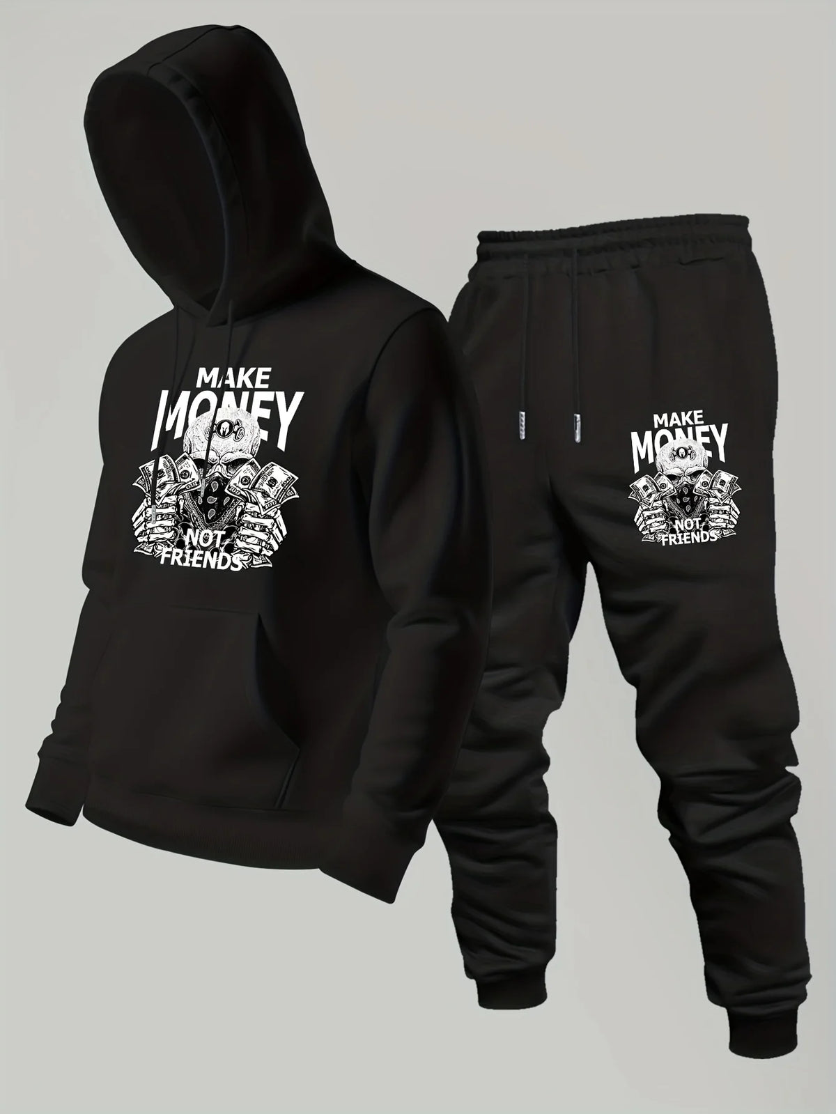 2026 new Men's Printed Hoodie Sweatshirt & Pants 2PCS Set Autumn Winter Casual Sport Outdoor Tracksuit Male Long Sleeve Tops