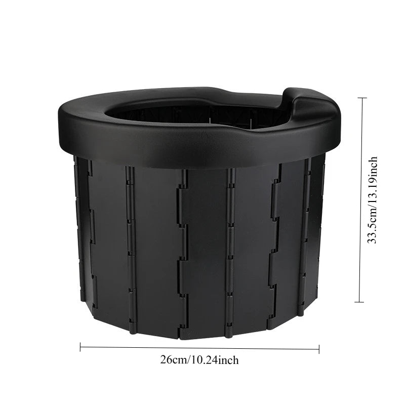 Outdoor Folding Toilet Portable Car Toilet Travel Self-driving Tour Camping Toilet Emergency Toilets for Adults Women Children