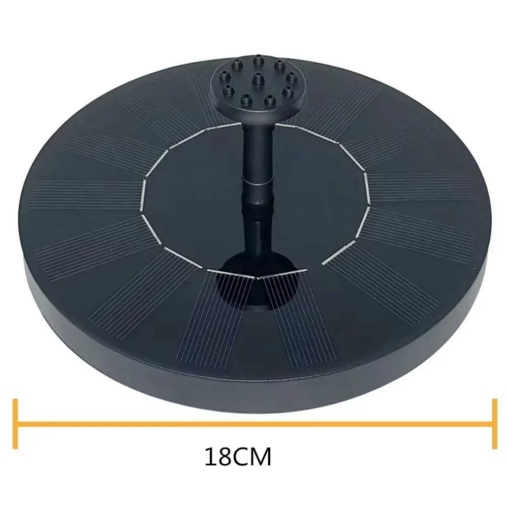 Mini Solar Water Fountain Pool Pond Waterfall Fountain Garden Decoration Outdoor Bird Bath Solar Powered Fountain Floating Water