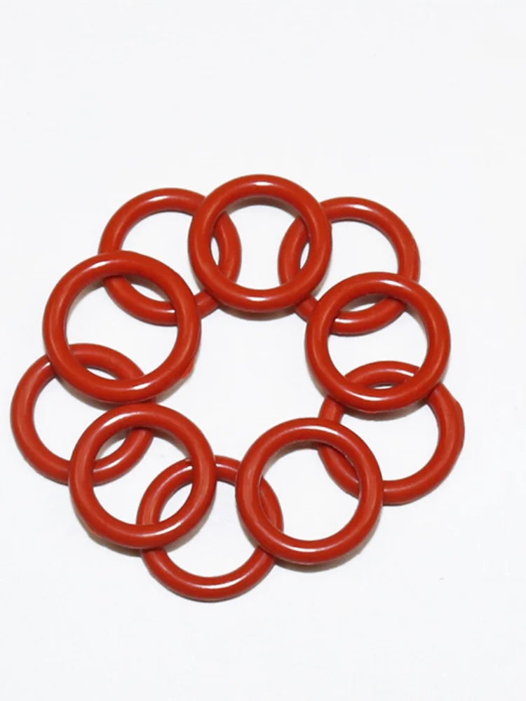 silicone O-ring set, 10 sizes, oil and heat resistant, suitable for cars and pipelines