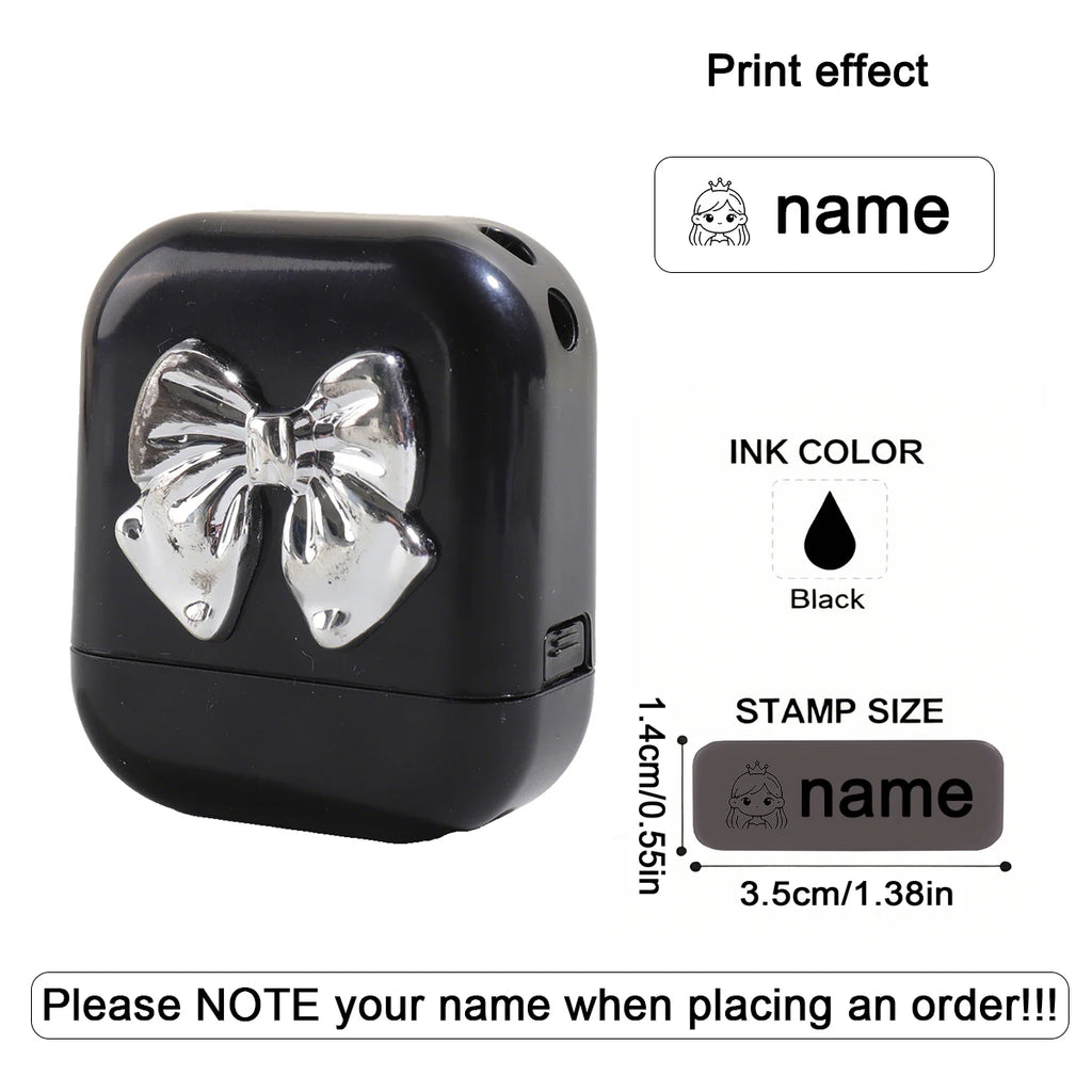 Personalized Custom Kids Name Stamp Cute Signature Text Seal Waterproof Ink Kindergarten Clothes Label Customized Name Stamp