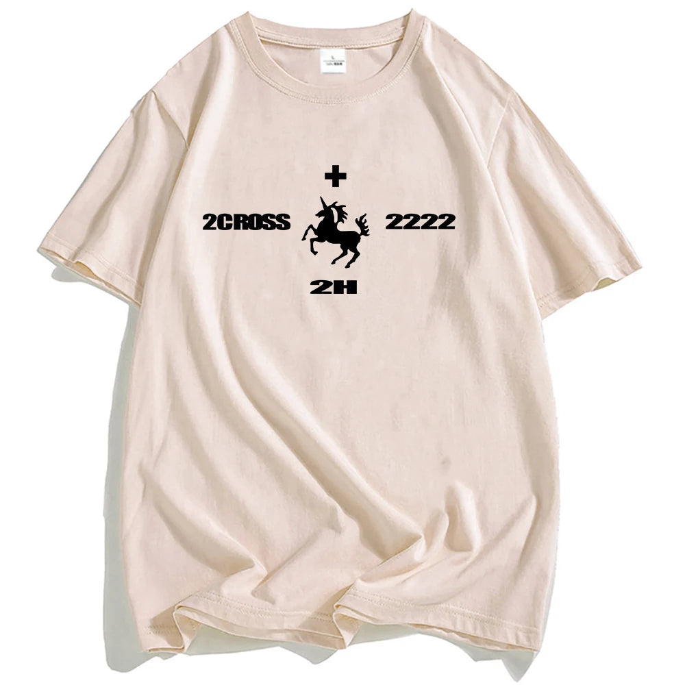 2hollis Rapper Grunge Streetwear Summer Short Sleeve T-shirt Loose Hip Hop Male T Shirt O-neck Fashion Women Tshirts