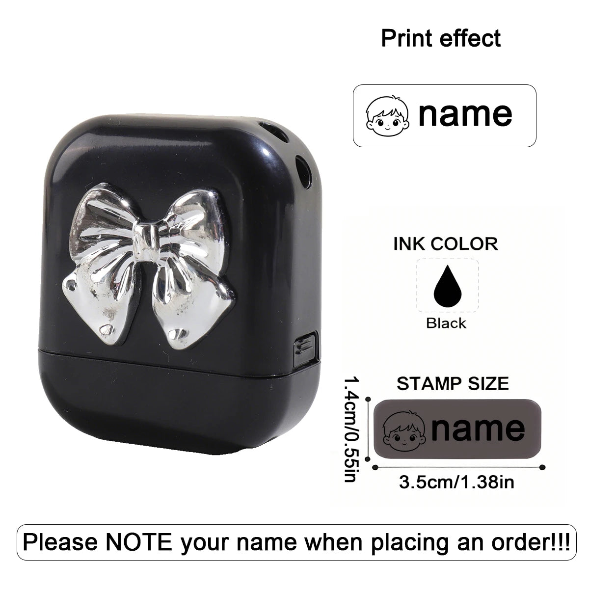Personalized Custom Kids Name Stamp Cute Signature Text Seal Waterproof Ink Kindergarten Clothes Label Customized Name Stamp