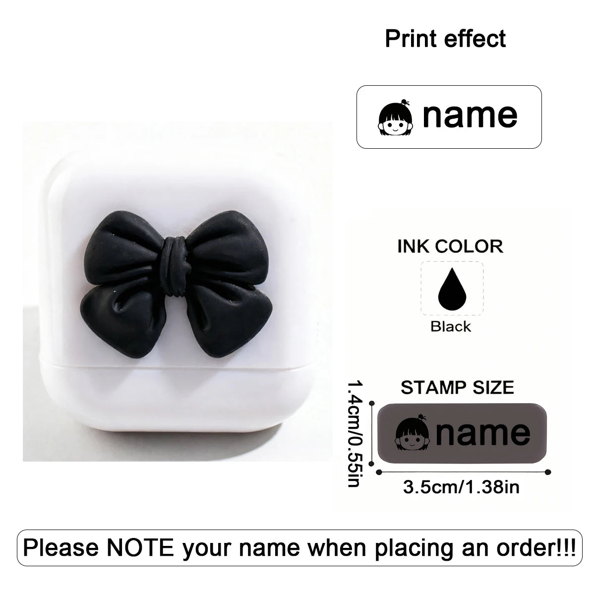 Personalized Custom Kids Name Stamp Cute Signature Text Seal Waterproof Ink Kindergarten Clothes Label Customized Name Stamp