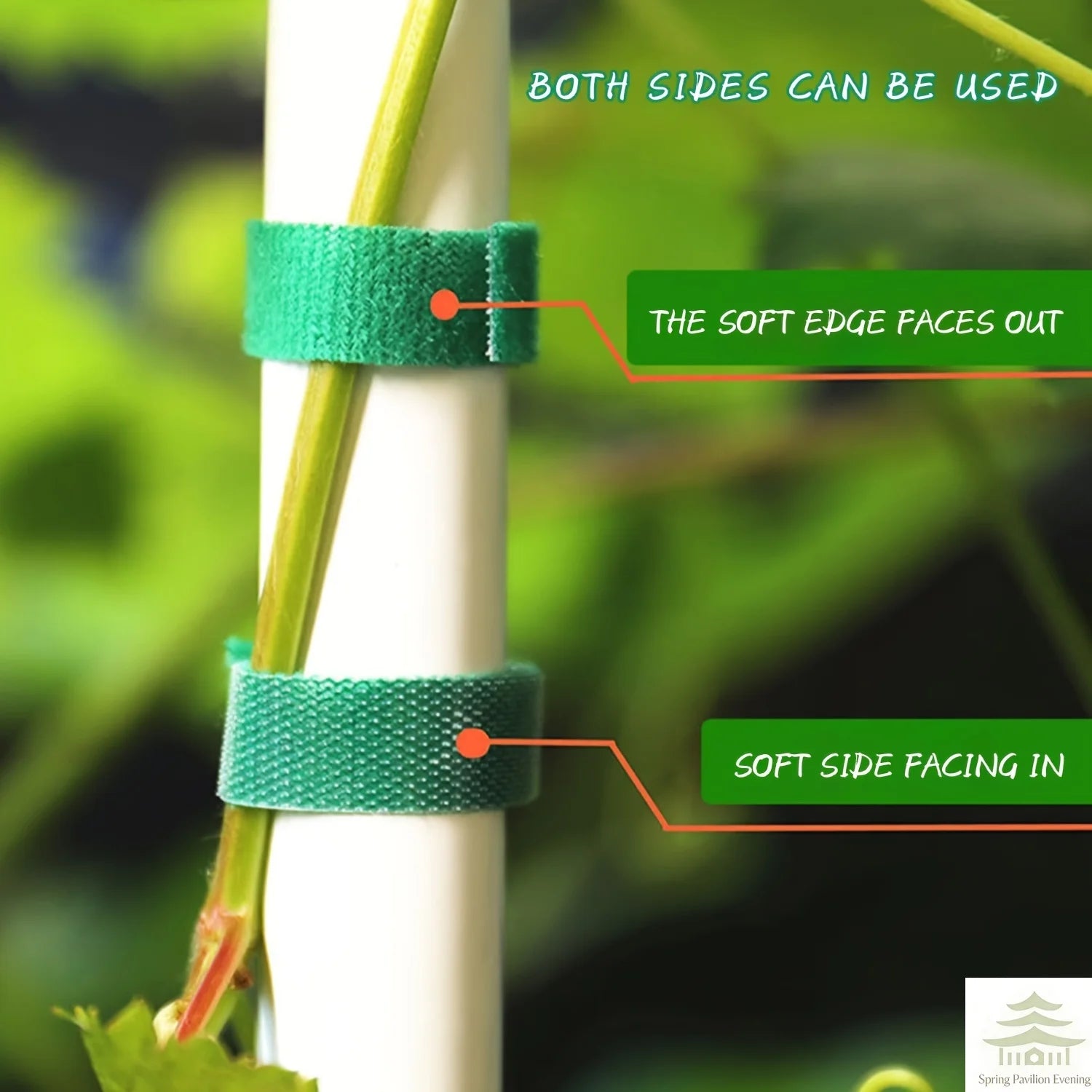 2M Nylon Plant Ties Plant Bandage Hook Tie Loop Adjustable Plant Support Reusable Fastener Tape for Home Garden Accessories