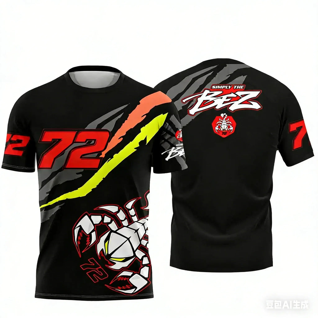 2026 New Motorcycle Racing T Shirt 3D Printed Men s Summer Casual Short Sleeve Top Quick Dry Breathable Fabric for Training