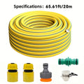 5/10/20m Heavy-Duty Rubber Garden Hose - Scratch & Wear Resistant, Leak-Proof, All-Season for Home, Balcony & Car Washing