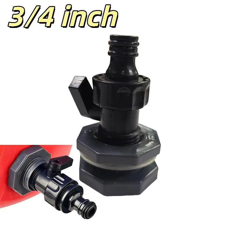 1 Set 3/4 Inch Rain Bucket Valve Fittings Connectors PVC Rain Bucket Diverter Kit Water Pipe Fittings Home Spray  Accessories