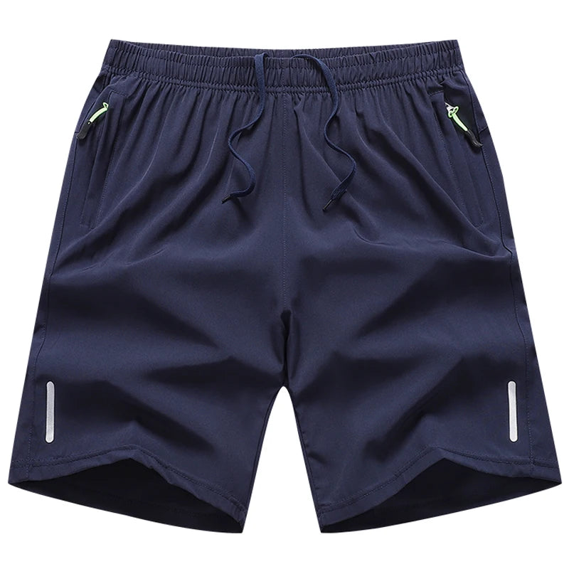 Summer Men's Shorts Cool Sportswear Running Sport Shorts Casual Bottoms Gym Fitness Training Jogging Short Pants Men Black Gray