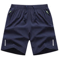 Summer Men's Shorts Cool Sportswear Running Sport Shorts Casual Bottoms Gym Fitness Training Jogging Short Pants Men Black Gray