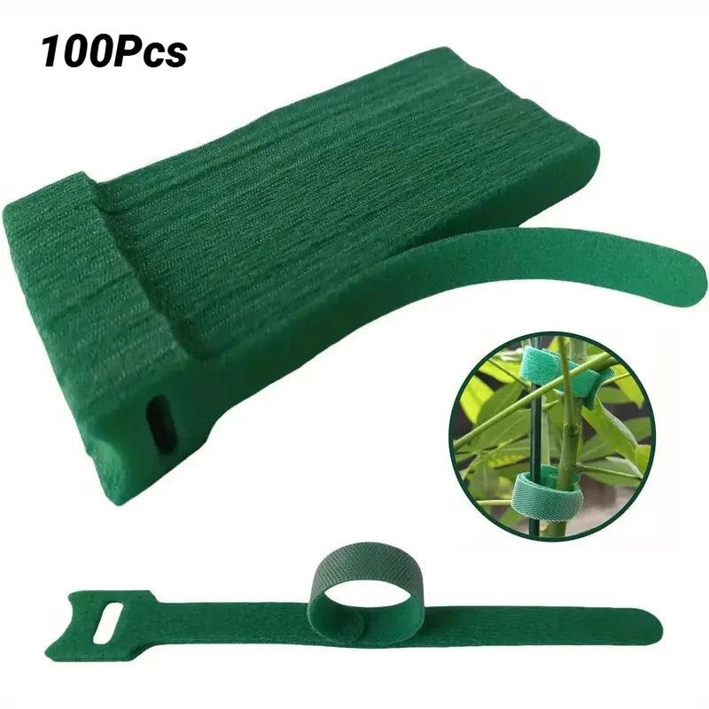 Reusable Adjustable Non Slip Nylon Plant Ties With Hook And Loop Fasteners For Gardening Plant Support Home Decor