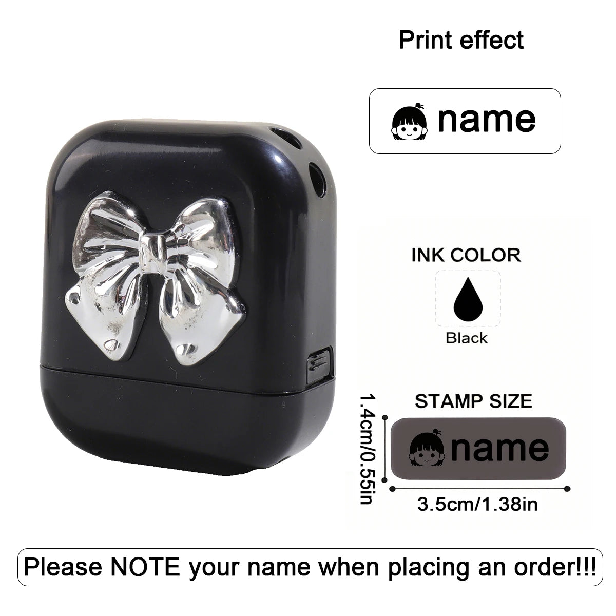 Personalized Custom Kids Name Stamp Cute Signature Text Seal Waterproof Ink Kindergarten Clothes Label Customized Name Stamp