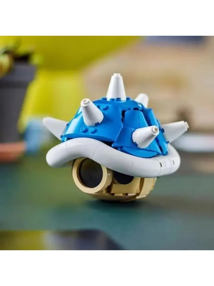 2025 new MOC Game Anime Figures   Spiny Shell Turtle Model Sets Creative  Kid Toys Christmas Gift