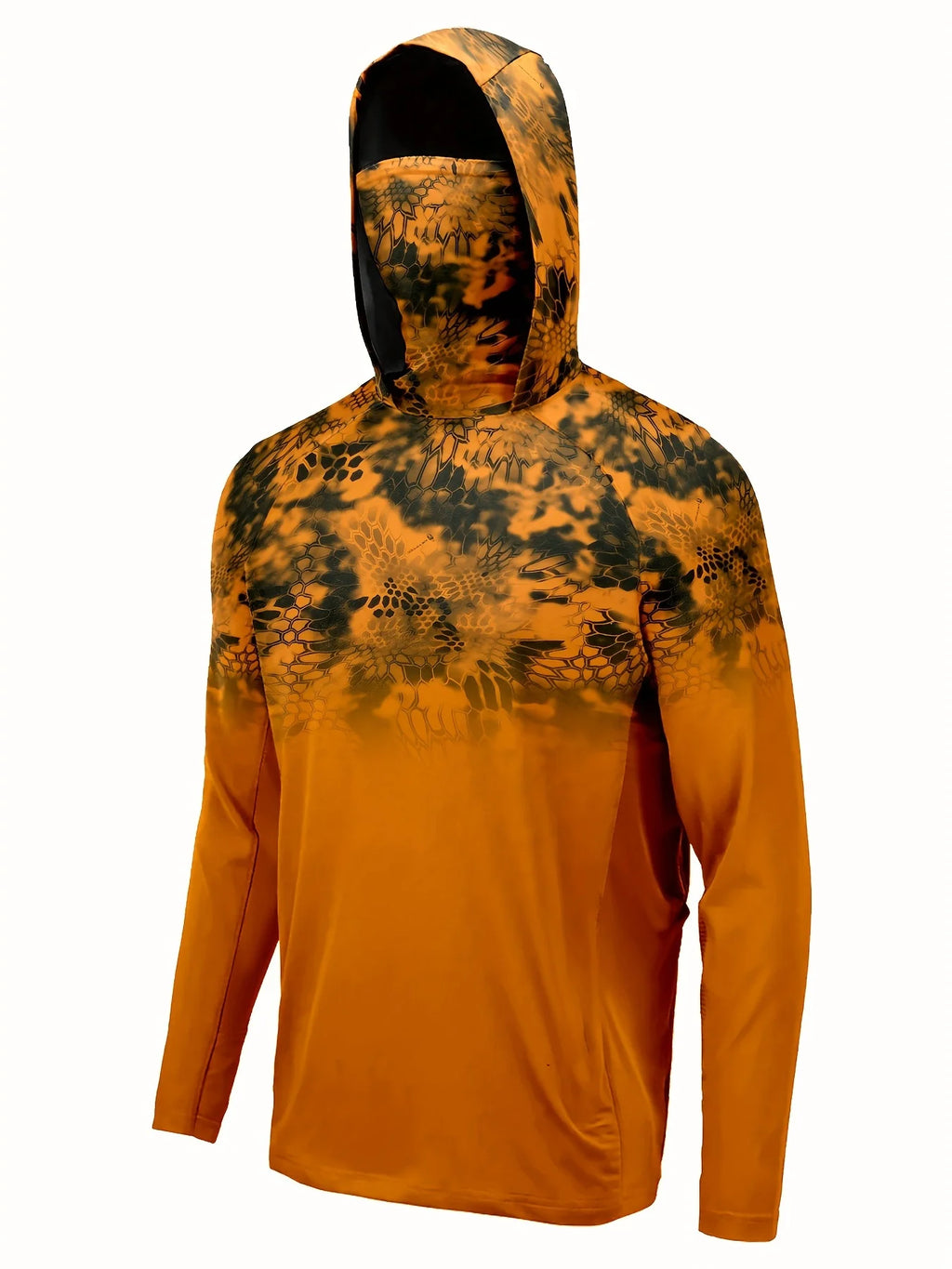 2026 New Model UV-Resistant Fishing Shirt with Long Sleeves and Hooded Collar - UV-Resistant Fishing Mask Clothing