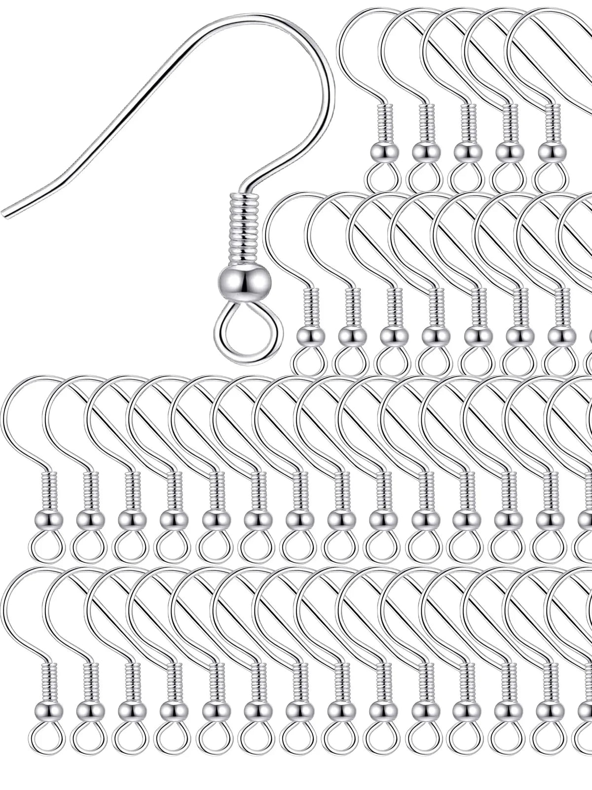 100/500pcs DIY Earring Findings Earrings Clasps Hooks Stainless Steel Hypoallergenic Earring Making Accessories Hook Earwire