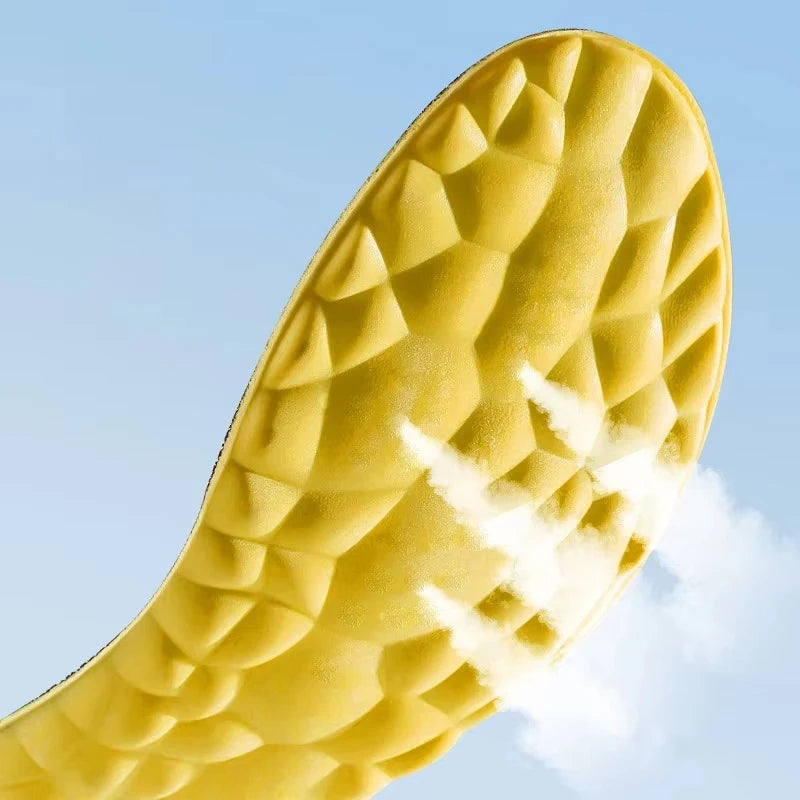 4D Cloud Technology Sports Insoles for Shoes PU Sole Soft Breathable Shock Absorption Cushion Running Orthopedic Care Insoles