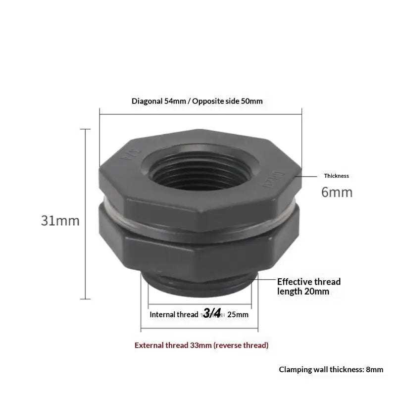 1 Set 3/4 Inch Rain Bucket Valve Fittings Connectors PVC Rain Bucket Diverter Kit Water Pipe Fittings Home Spray  Accessories