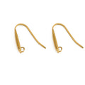 10pcs Never Fade Stainless Steel Earring Hooks Wire Making PVD Hypoallergenic Earrings Clasps Supplies For Diy Jewelry Findings