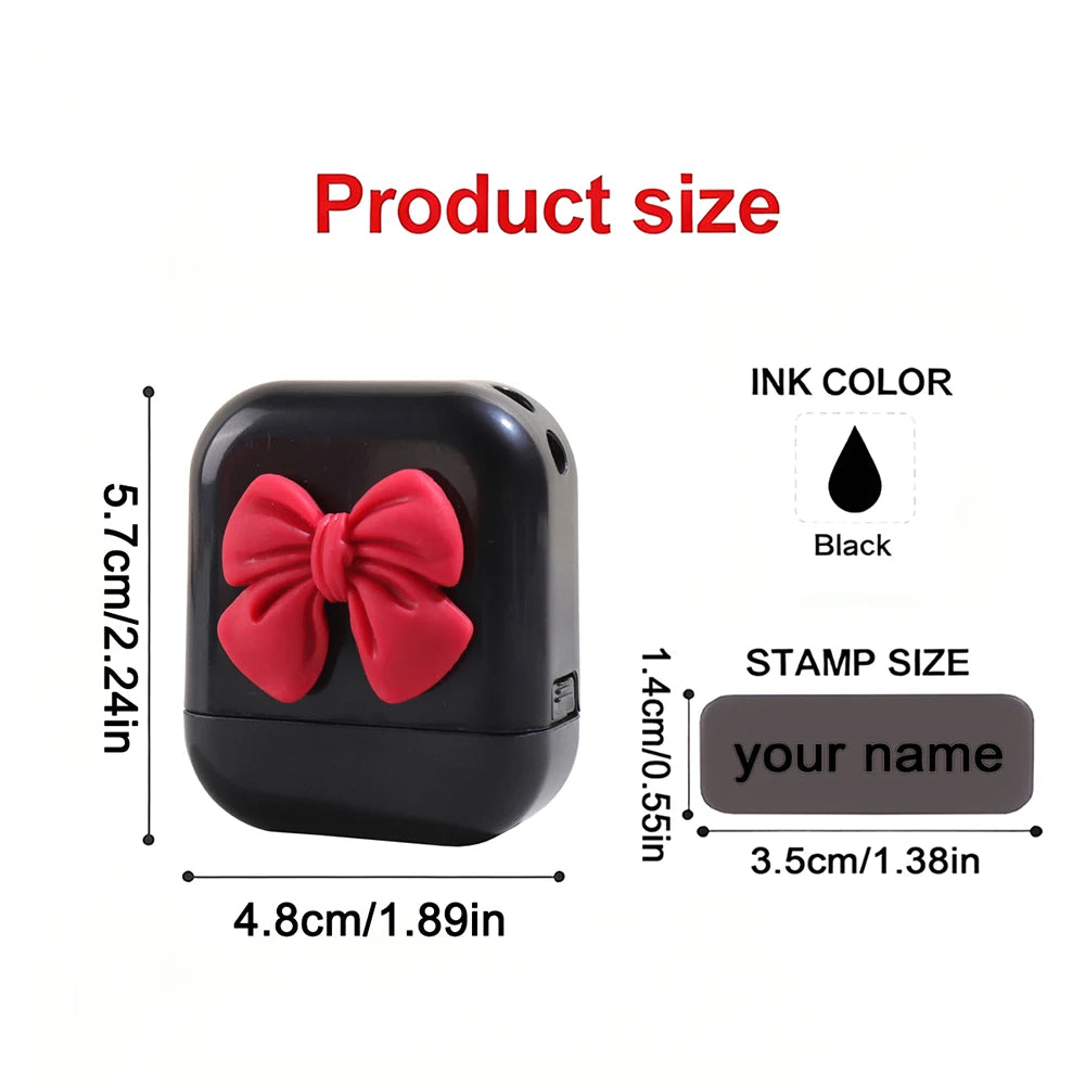 Personalized Custom Kids Name Stamp Cute Signature Text Seal Waterproof Ink Kindergarten Clothes Label Customized Name Stamp