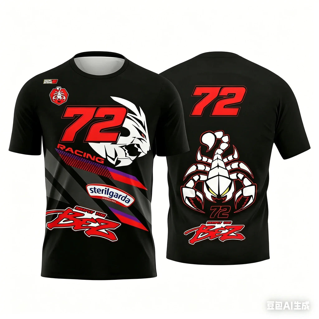 2026 New Motorcycle Racing T Shirt 3D Printed Men s Summer Casual Short Sleeve Top Quick Dry Breathable Fabric for Training