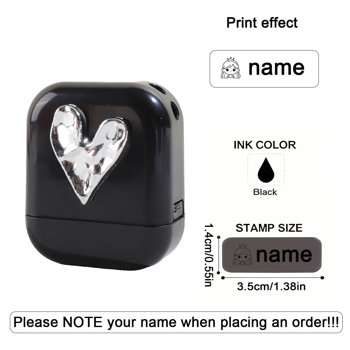 Personalized Custom Kids Name Stamp Cute Signature Text Seal Waterproof Ink Kindergarten Clothes Label Customized Name Stamp