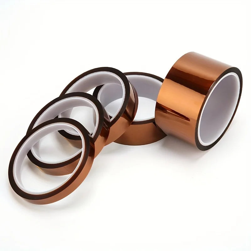 5-50mm High Temperature Tape PI Polyimide Adhesive Insulating Adhesive Tape Heat Tape for Board Protection Gold Finger Tape