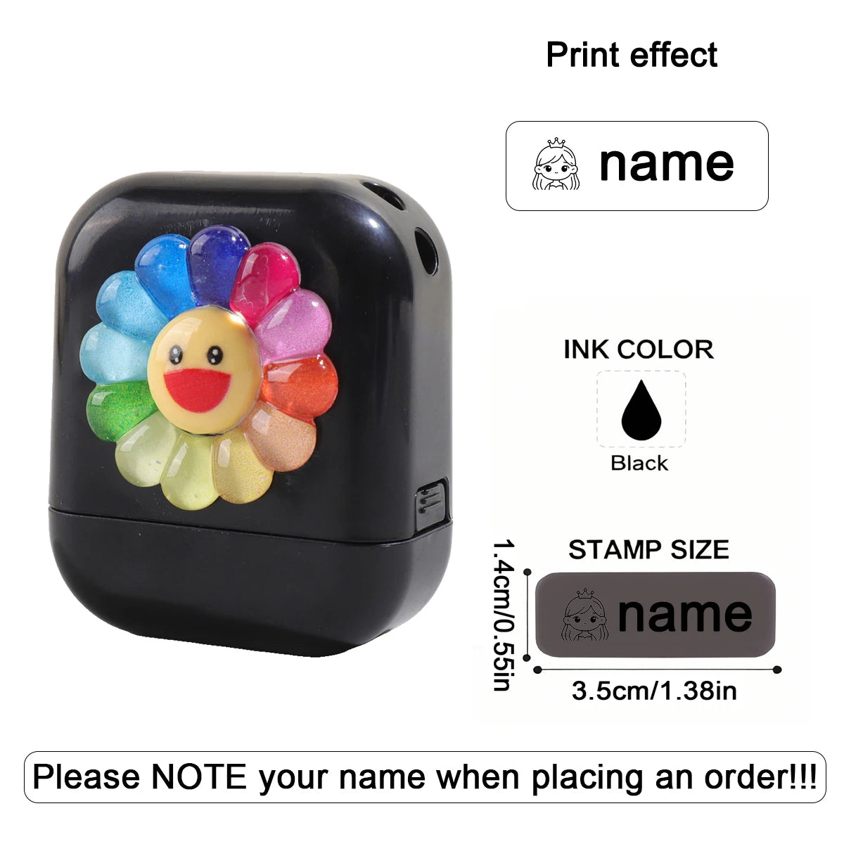 Personalized Custom Kids Name Stamp Cute Signature Text Seal Waterproof Ink Kindergarten Clothes Label Customized Name Stamp