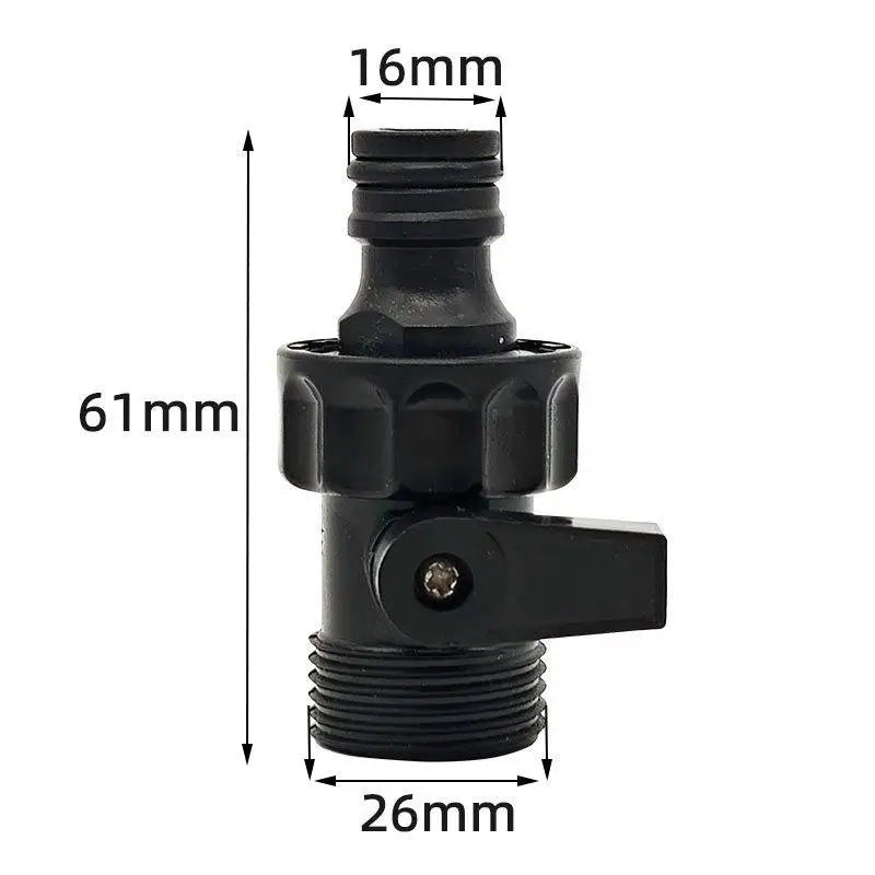 1 Set 3/4 Inch Rain Bucket Valve Fittings Connectors PVC Rain Bucket Diverter Kit Water Pipe Fittings Home Spray  Accessories