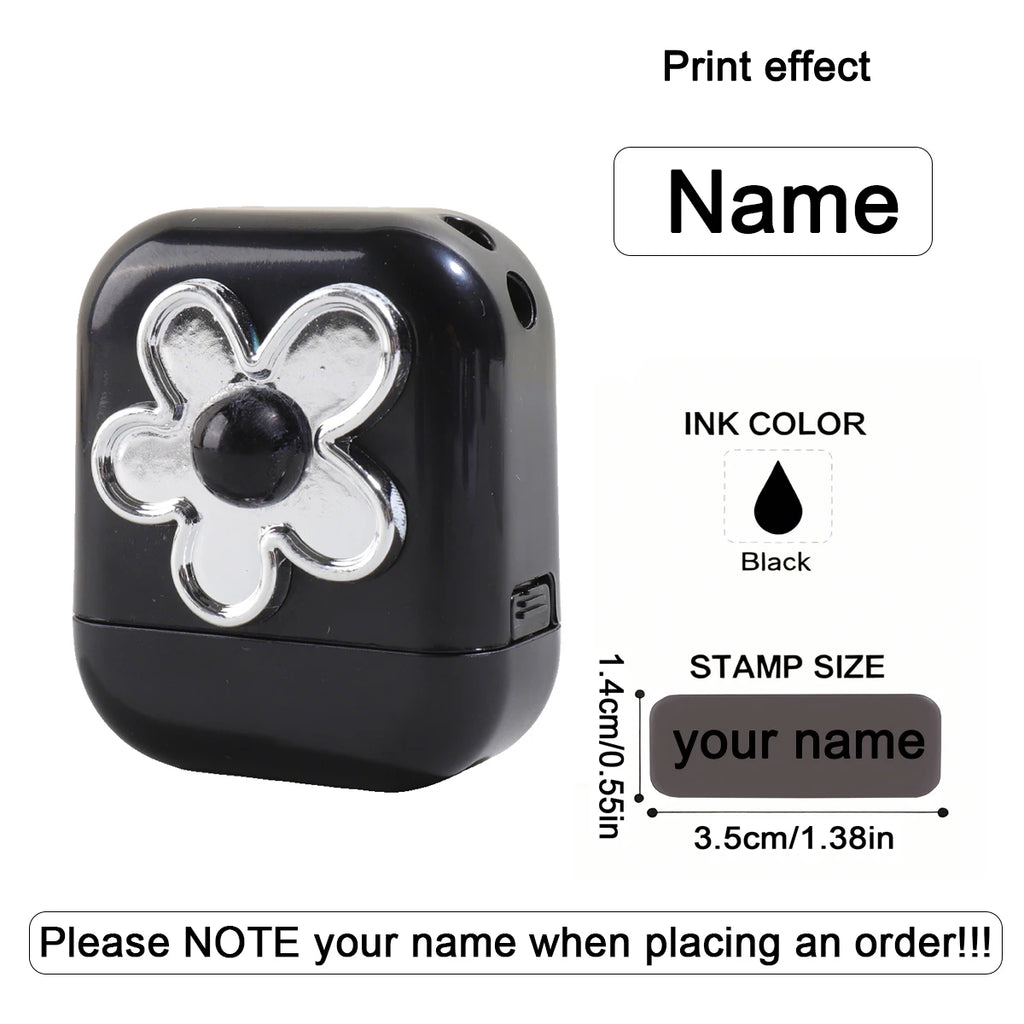 Personalized Custom Kids Name Stamp Cute Signature Text Seal Waterproof Ink Kindergarten Clothes Label Customized Name Stamp