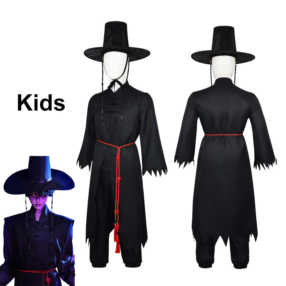 Kids Set KPOP Boys Cosplay Costume Little Boy Anime Cosplay Clothes Halloween Carnival Party Uniform Prop