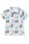 Boys Fishing Snacks S/S Polo