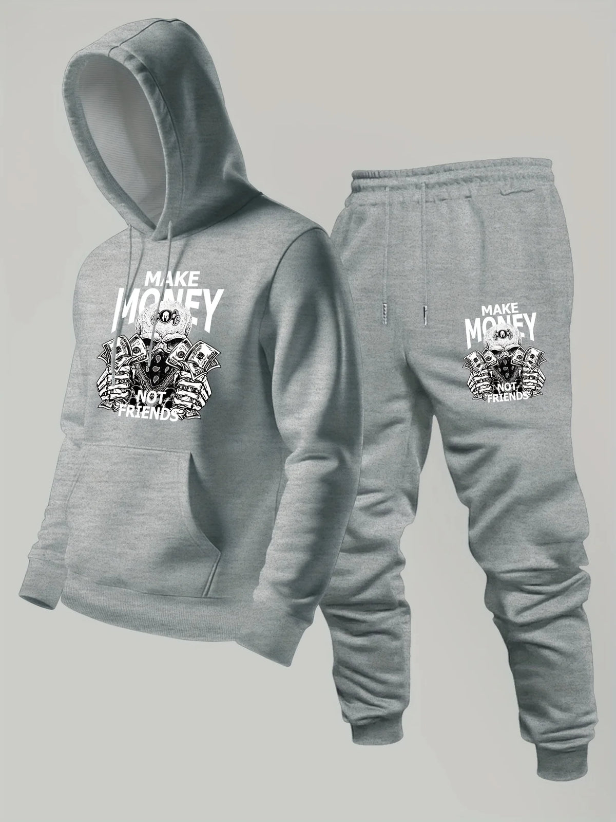 2026 new Men's Printed Hoodie Sweatshirt & Pants 2PCS Set Autumn Winter Casual Sport Outdoor Tracksuit Male Long Sleeve Tops