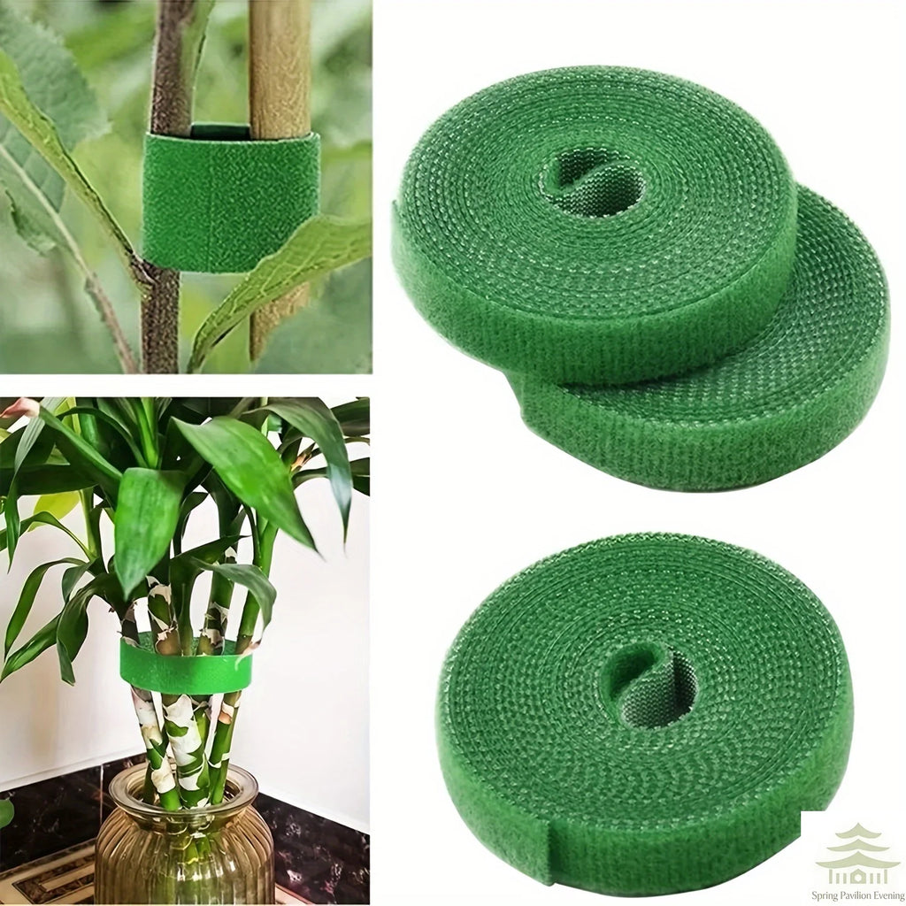 2M Nylon Plant Ties Plant Bandage Hook Tie Loop Adjustable Plant Support Reusable Fastener Tape for Home Garden Accessories