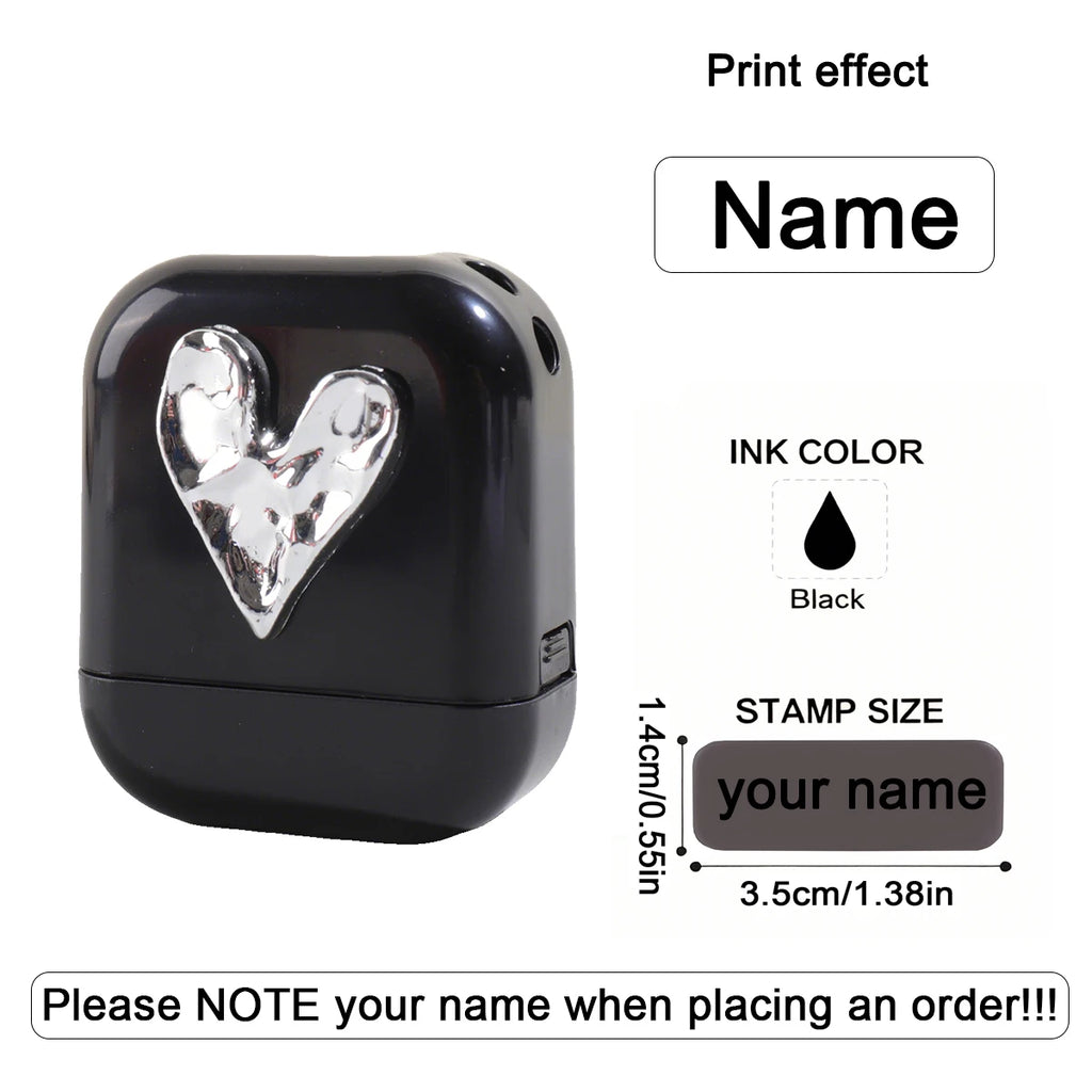Personalized Custom Kids Name Stamp Cute Signature Text Seal Waterproof Ink Kindergarten Clothes Label Customized Name Stamp