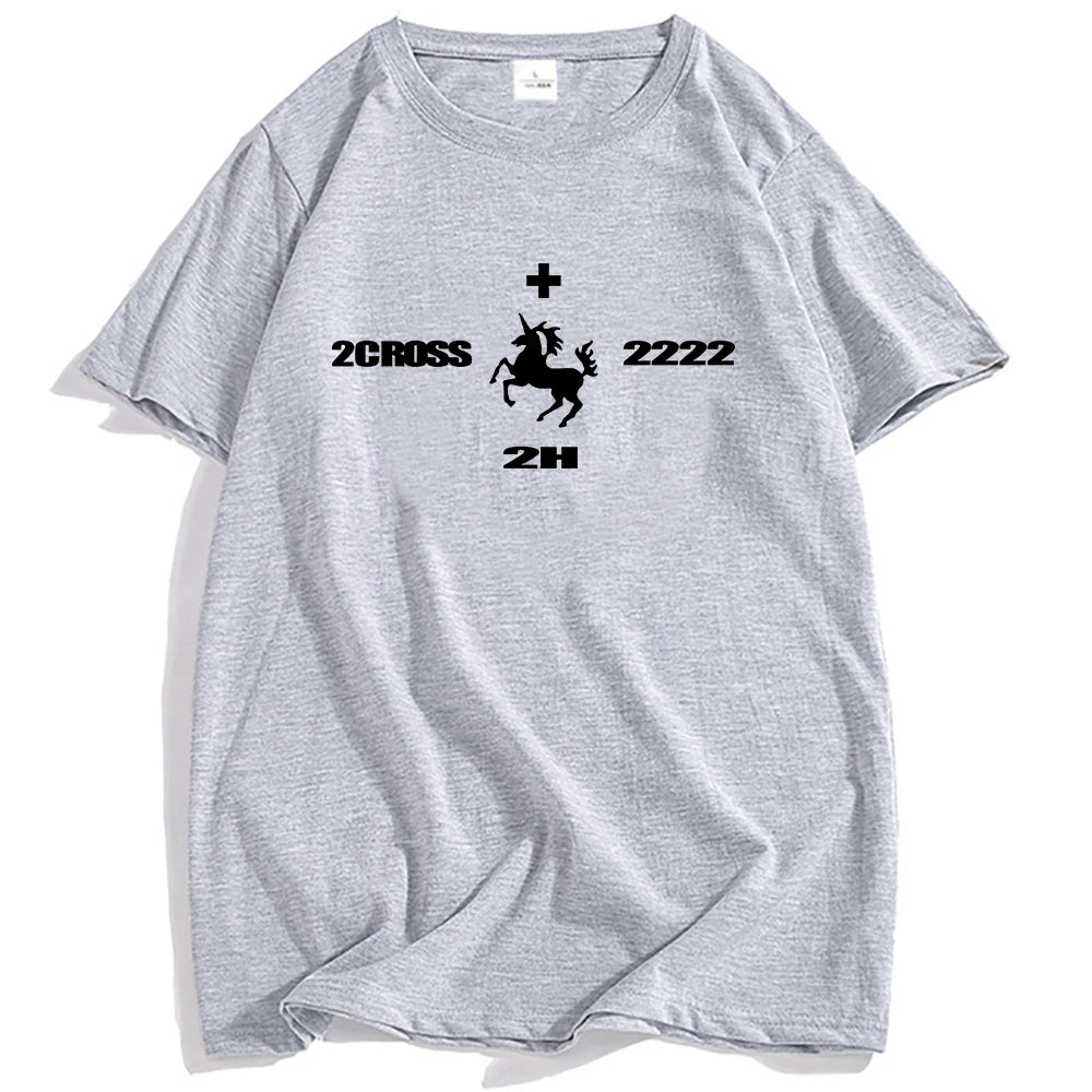 2hollis Rapper Grunge Streetwear Summer Short Sleeve T-shirt Loose Hip Hop Male T Shirt O-neck Fashion Women Tshirts