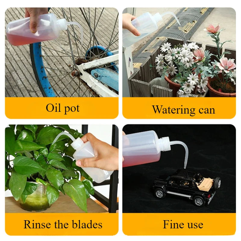 250/500/1000ml Curved Spout Bottle Sharp Spout Watering Bottle Tool With Scale Squeeze Bottle Succulent Watering Gardening Tools