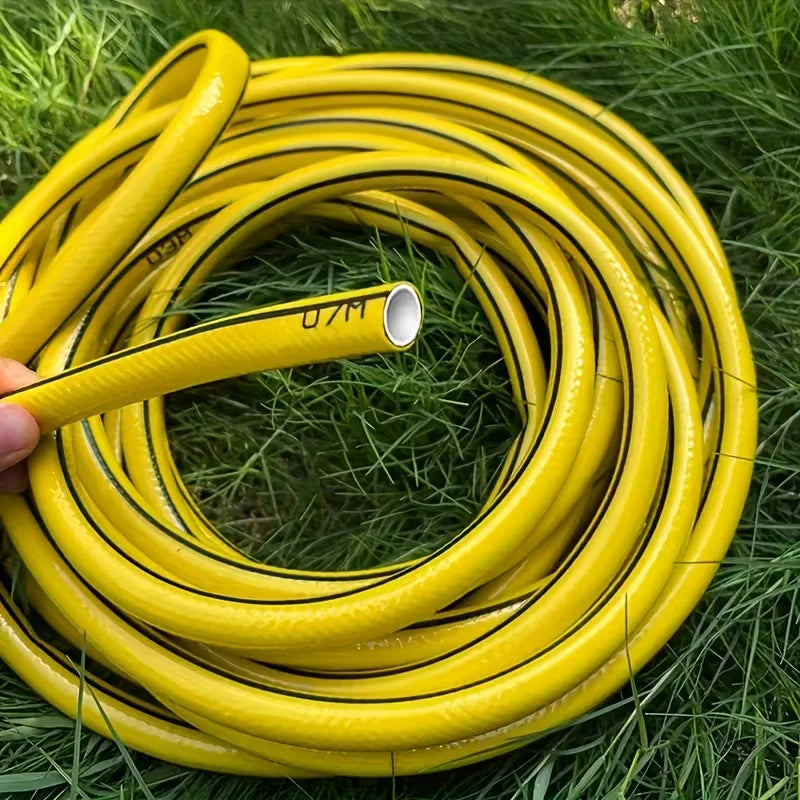 5/10/20m Heavy-Duty Rubber Garden Hose - Scratch & Wear Resistant, Leak-Proof, All-Season for Home, Balcony & Car Washing
