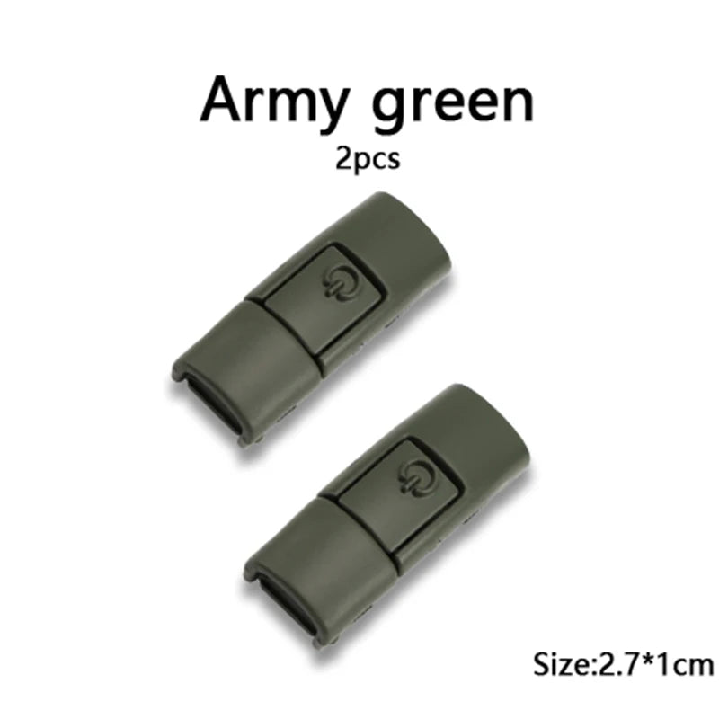 New Colorful Shoelaces Press buckle Metal Shoelace Clip Press Lock Kids Adult Shoes Accessories AF1 Sneaker Kits Metal Laces Tip